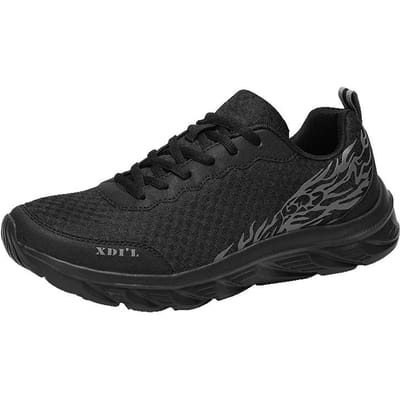 Sneakers Lichtgewicht Wandelen Sportschoenen Klassieke Mesh Ademende Casual Schoenen Heren Mode Mocassins Sneaker Heren 45 black
