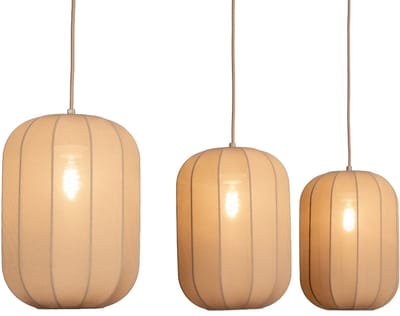 Lumidora Hanglamp 75735 - TACK - 3 Lichts - E27 - Taupe - Metaal