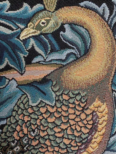 Kussenhoes - Gobelinstof - The peacock - Pauw - William Morris 45 cm