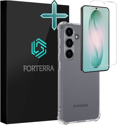 Hoesje Met Screenprotector - Geschikt voor Samsung Galaxy S26 - Sterk & Shockproof - Back Cover - Siliconen Case - Telefoon Hoes - Shock Proof - Transparant