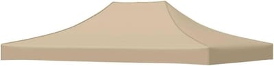 Partytentdak - Tentdak Vervanging - Buitenfeest - UV- en waterbestendig - 4.5 x 3 m - Beige
