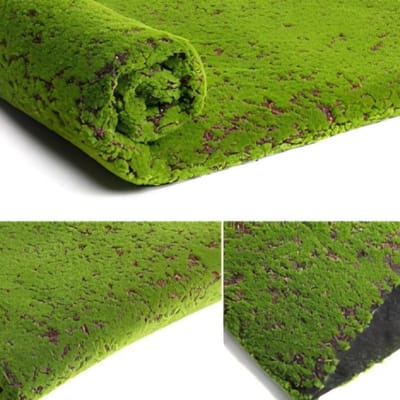 Decoratieve Kunstmos Mat voor Tuin en Huis - Nepgroen Gras 100cm x 100cm, Miniatuur Ornament en Trainingsmat voor Honden