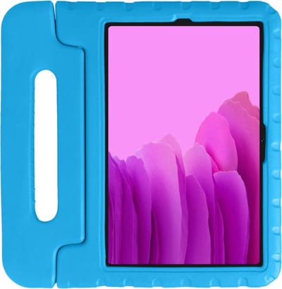 Hoes - Geschikt voor Samsung Galaxy Tab A7 (2020) - Kinderhoes Shockproof Bumper - Kidsproof Case - Tablet Hoesje - Kinder Hoesje Cover - Blauw