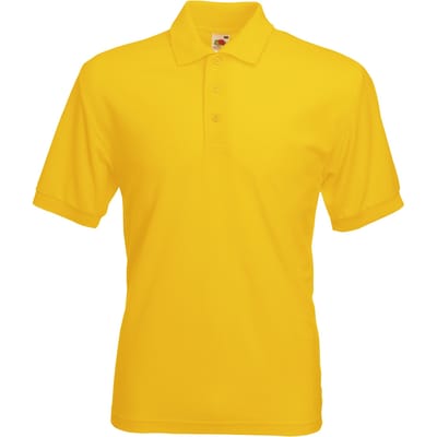 Fruit Of The Loom Heren 65/35 Pique Poloshirt Korte Mouwen (Zonnebloem Geel)