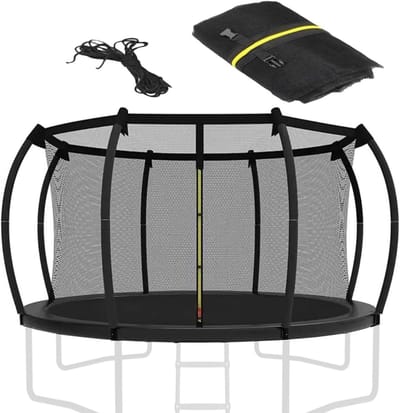 Trampoline Veiligheidsnet - Beschermend Gaas - Veilig Buitenspelen - Hoge Dichtheid - 305 cm - Zwart