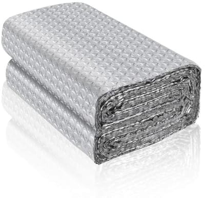 Dubbelzijdige Aluminium Isolatiefolie voor Dakisolatie - Reflecterende Warmtebeschermingsfolie (3 m x 60 cm)