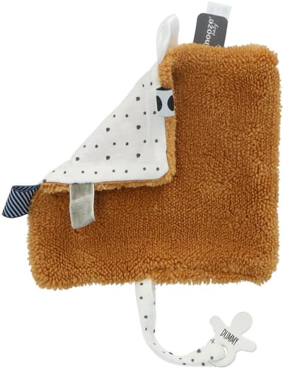 Snoozebaby Knuffeldoekje - Speendoekje 15x15 cm - 100% biologisch katoen - GOTS - Bumblebee Orange