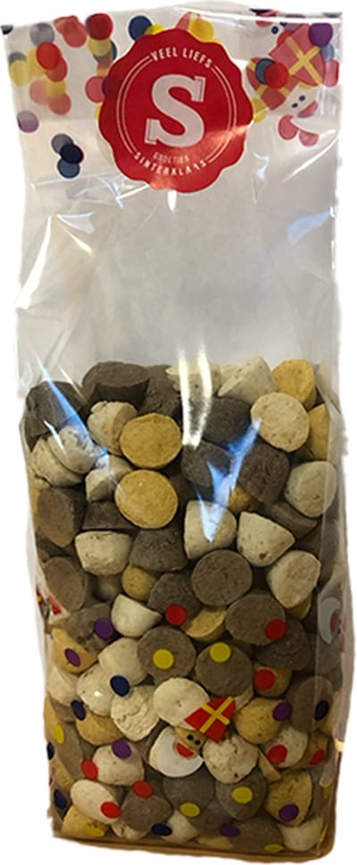 Sint Cadeau zakje met Pepernoten Koekjes voor Honden Het Sinterklaaskado
