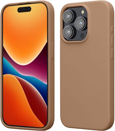 kwmobile Case voor iPhone 15 Pro - Slank TPU-Hoesje met Zachte Afwerking - In cappuccino