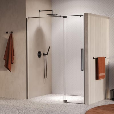Brauer Stellar - Nisdeur - 2-Delig - Draaiend - Helder Glas - 140 x 200 cm - Omkeerbaar - incl. Glascoating - PVD Gunmetal Geborsteld