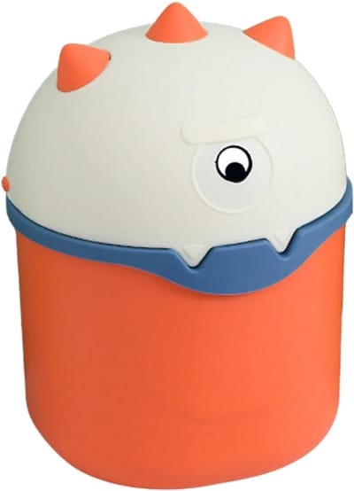 Bureau Prullenbak - Kleine Vuilnisbak - Net Bureau - Met Deksel - 14.5 x 22 cm - Groen