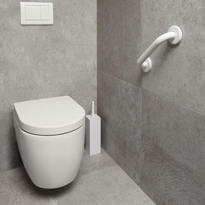 SecuCare Wandbeugel Wit Ø32 Mm - 45 cm Extra grip - Handgreep - Wandgreep voor Douche / Toilet / Bad - Inclusief ophangmateriaal