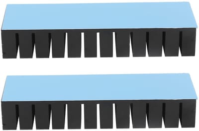 Dailygoods - Koellichaam Aluminium - 2 Stuks - Compact en Praktisch - 12 x 4 x 2 cm - Voor Elektronische Componenten - Geschikt voor PC-Radiator