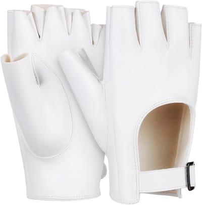 Vrouwelijke Fingerless Handschoenen van PU Leer voor Motor en Dans - Punk Stijl Accessoires