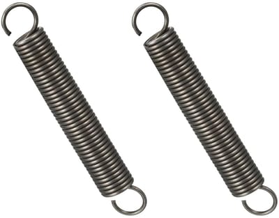 Verlengspiraalveren - Trekveren Dubbele haken - Industriële Machines - Corrosie- en Roestbestendig - 70 mm vrije lengte - Zwart