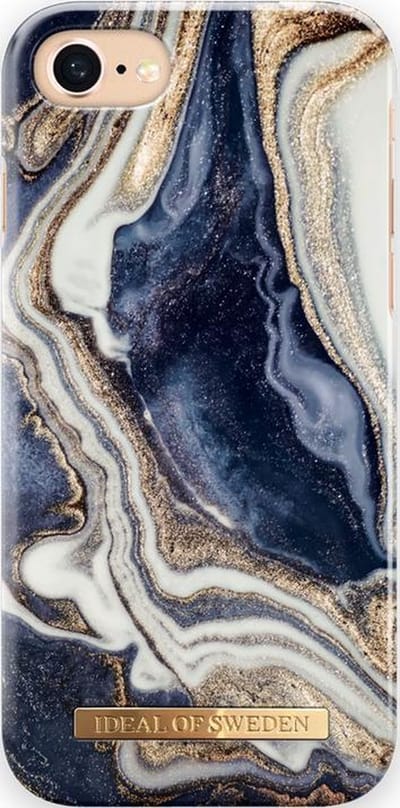 iDeal of Sweden Fashion Case voor iPhone 8/7/6/6s/SE Golden Indigo Marble
