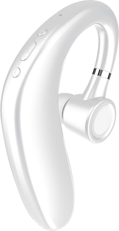 TuseRxln Draadloze Headset - Bluetooth Headset - Ultrasnelle Verbinding Met 15 Uur Batterij - 1 Stuk - Voor Werk En Onderweg - Wit