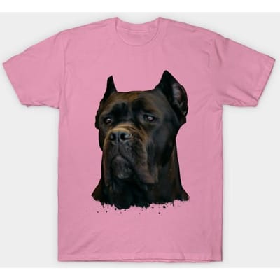 T-shirt Femme Cane Corso Mâtin Italien Imprimé Harajuku T-shirt Kawaii Été Manches Courtes T-shirt Femme Top XL rose