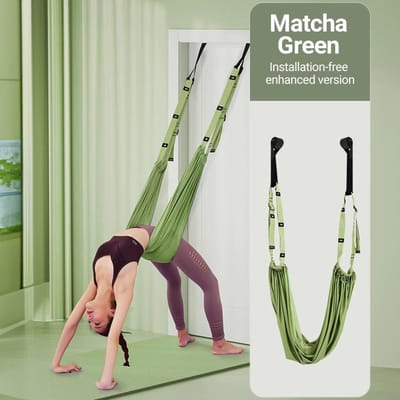 Aerial Yoga Strap Pull Rope Vrouw Hangmat Stretch Been Splits Trainer Vrouwelijke Gym Riem Aerial Hangmat Schommel Stretching Inversie