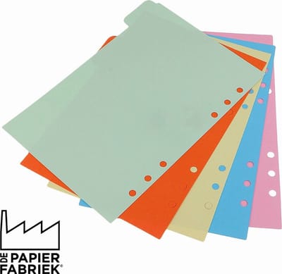 A5 Tabbladen Dividers Set van 5 Compatible met o.a. Filofax Clipbook en Kalpa 6-Rings Organizers + EXTRA Bladwijzer / Liniaal