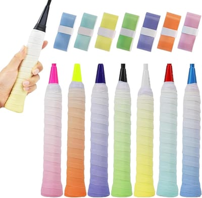 7-delige gripband voor tennis- en badmintonrackets - antislip zelfklevende gripband in diverse kleuren en maten