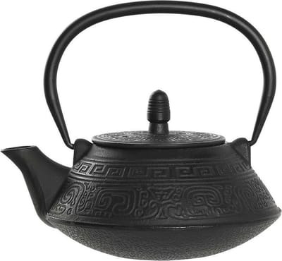 Items Kitchen Theepot Marocco - gietijzer - 800 ml - antiek zwart print