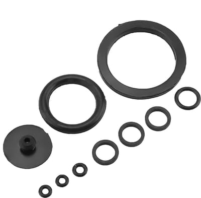 Spuitring Set - Drukspuit Onderdelen - Tuinonderhoud - 10 Stuks - 3 5 8L - Zwart
