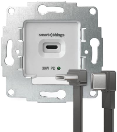 sCharge 30W inbouw voedingsadapter 230V met USB-C