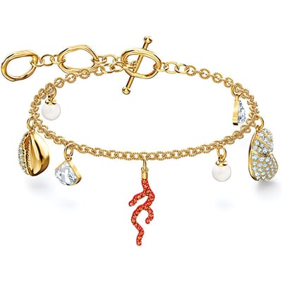 Bracelets Coquillage Swarovski pour Femmes 5520673 Gold Plated beige