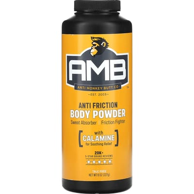 Poudre corporelle anti-friction Anti Monkey Butt, 8 oz (227g) black