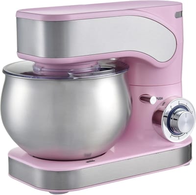 Keukenmachine - Mixer Deegmachine - Bakken en Koken - Krachtige 1600 Watt Motor - 65 Liter Kom - Roze