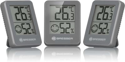 Thermometer en Hygrometer Set - Binnenklimaat Indicator voor Wandmontage en Neerzetten - 3-delige Set