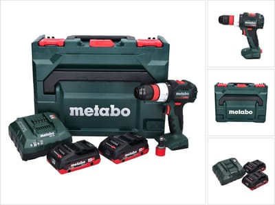 Metabo BS 18 LT BL Q accuboormachine 18 V 75 Nm borstelloos + 2x accu 4,0 Ah + oplader + metaBOX