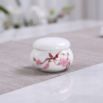 Urn Hond Kat Vogel – Urne – Keramiek – Urnen – Urn Voor Dieren – Urn Hond Overleden – Urn Kat – 30 ML –Wit-Belle's product