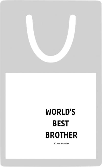 Hacebo® - world's best brother It's true we checked metalen boekenlegger - Broer - werelds beste broer - verjaardag - cadeautje voor broer - broer artikelen - kado - geschenk Bladwijzer boekenleggers - 7.6 cm x 5cm