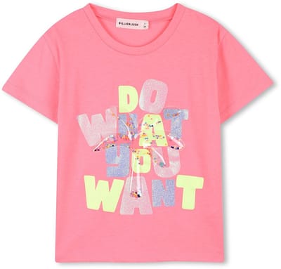 Billieblush - T-Shirt print - Pink - Maat 104