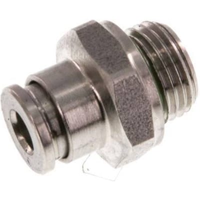 4mm x G1/8'' RVS Insteekfitting Buitendraad FKM