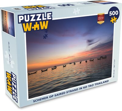 Puzzel Schemer op Sairee-Strand in Ko Tao Thailand - Legpuzzel - Puzzel 500 stukjes