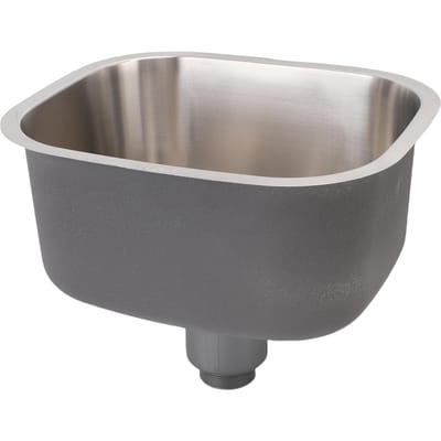 Évier d'eau à cuve unique en acier inoxydable 304 intégré à montage sous plan évier de lavage pour cuisine bar salle de bain gray