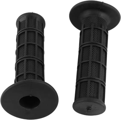 Comfortabele Motorhandgrepen voor 22/25 mm Stuur - Universele Rubber Grip voor Motoren en Fietsen - Zwart