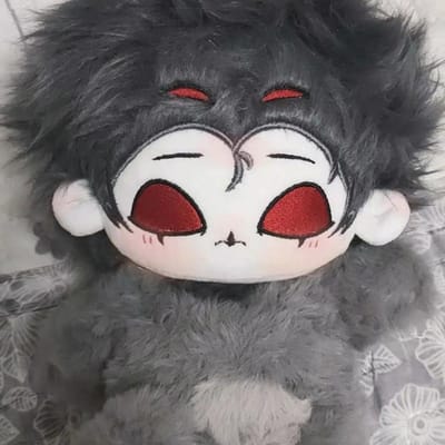 Gevuld 20cm Zwarte Komedie Helluva Boss Stolas Half-Beest Vorm Cosplay Met Skelet Poppen Speelgoed Voor Fan Verzameling Verjaardagscadeau With Skeleton