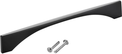 SOTECH aluminium meubelgreep BLACKLINE XIV BA 160 mm mat zwart (lengte 179 mm, breedte 4,4 mm, hoogte 25 mm) design dressoirgreep