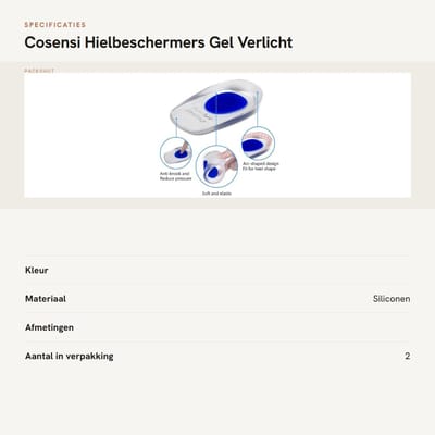 Dailygoods- Hielbeschermers Siliconen - Hielkussen - Hielzooltjes - Antislip - Verlicht Voetpijn - Schokabsorberend - Hielkussens