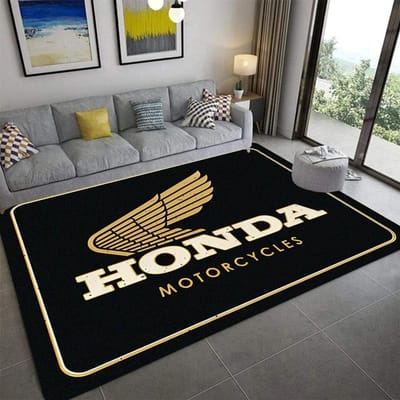 H-Honda tapijt bedrukt mode yogamat antislip tapijt slaapkamerdecoratie buitentapijt slaapkamer verjaardagscadeau 120*160cm