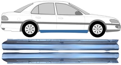 Reparatie dorpel voor Opel Omega B 1994-2003 / Links + Rechts / Set