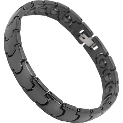 Magnetische Therapie Armband Dames Titanium Staal Modieuze Magneet Armband voor Gezondheidszorg gray