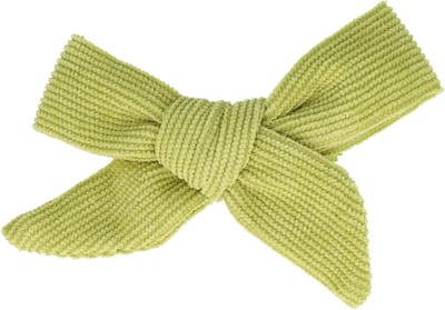 Haarsoires Haarspeld Duckklem 8cm – Strik van Ribstof – Groen - Set van 2 - Sterke Haarclip voor Styling & Dagelijks Gebruik - Hair Clip - Decoratieve Haaraccessoire