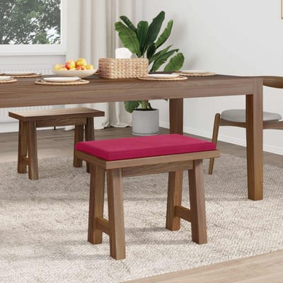 vidaXL - Bankkussen - fluweel - Wijnrood - Diepte - 35 - cm