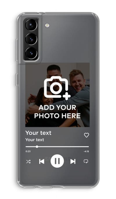 Gepersonaliseerd - Case Company® - Hoesje geschikt voor Samsung Galaxy S21 Plus hoesje - Music Player - Soft Cover Telefoonhoesje - Bescherming aan alle Kanten en Schermrand