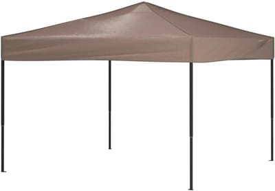 Opvouwbare Partytent - Tuinpaviljoen Vouwbaar - Outdoor Evenementen - Waterafstotend Dak - 3 x 3 Meter - Taupe